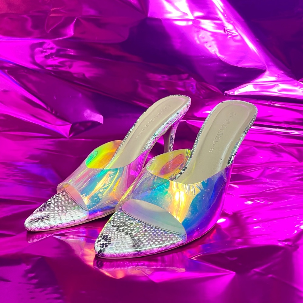 Holographic Sandal Heel
